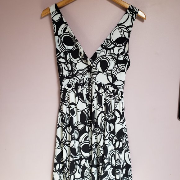 Majora Size Medium Baby Doll Black and White Top - Pre-Owned - Picture 1 of 7